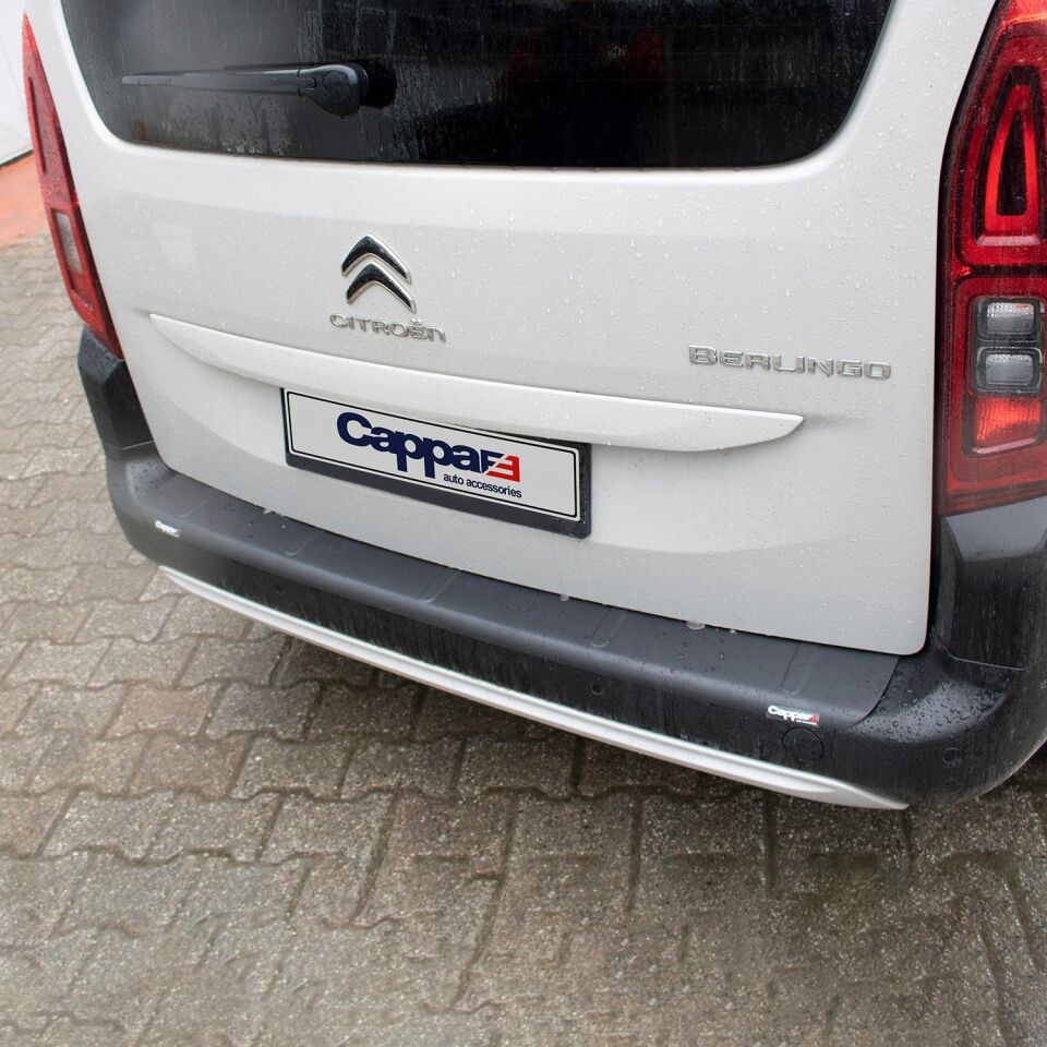 Citroen Berlingo 2019- Yılı ve Sonrası Uyumlu Arka Tampon Eşiği Mat