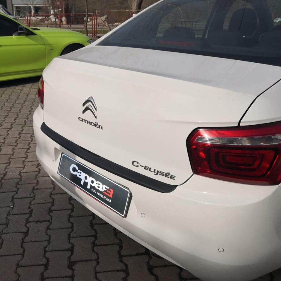Citreon C-Elysee 2013- Yılı ve Sonrası Uyumlu Arka Tampon Eşiği Mat