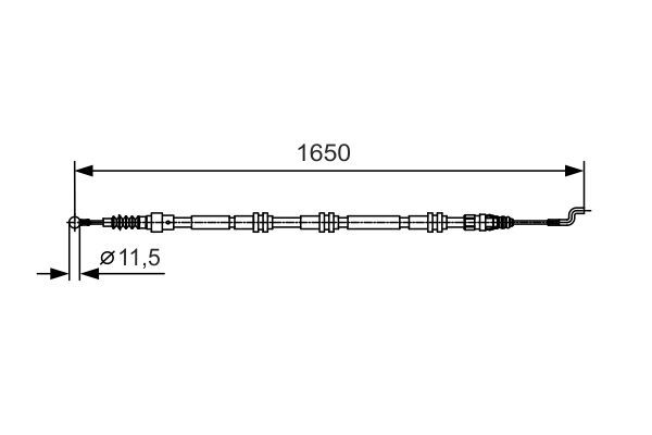 VOLKSWAGEN T5-T6 04- EL FREN TELI ARKA 7H1609701F BOSCH