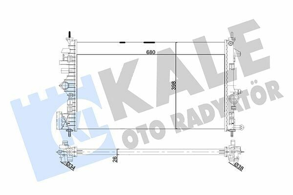 OPEL INSIGNIA A 15- SU RADYATÖRÜ 1300371 KALE