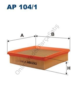 HONDA Hrv Hava Filtresi Soft Tip Filtron AP 104/1|17220-P2N-E01