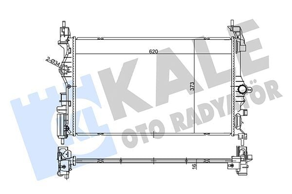 OPEL CORSA E ADAM 15- SU RADYATÖRÜ 1300377 KALE