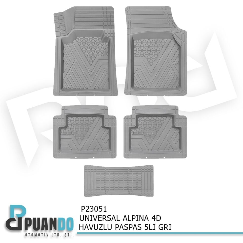 UNIVERSAL ALPINA 4D HAVUZLU PASPAS 5LI GRI