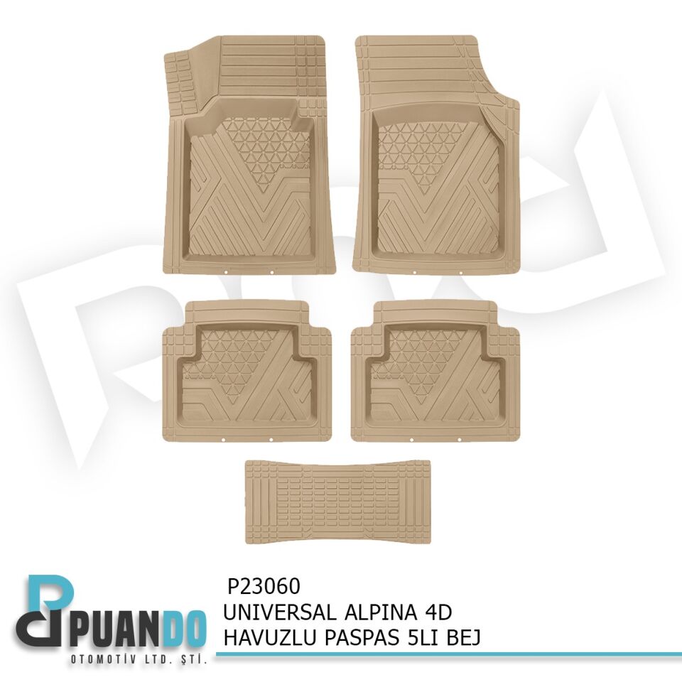 UNIVERSAL ALPINA 4D HAVUZLU PASPAS 5LI BEJ