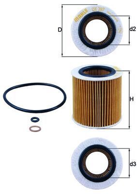 BMW E81 vb. 01-18 YAG FILTRESI 11427566327 MAHLE