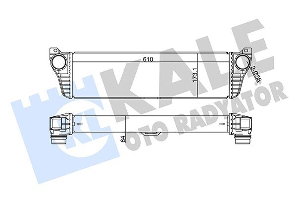 MERCEDES-BENZ W639 10- TURBO RADYATÖRÜ A6395011301 KALE