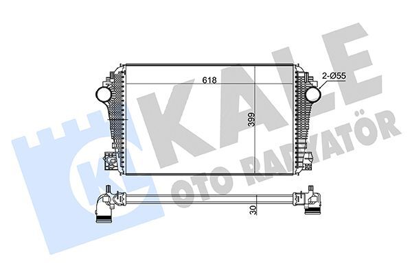 VOLKSWAGEN AMAROK 10- TURBO RADYATÖRÜ 2H0145804 KALE