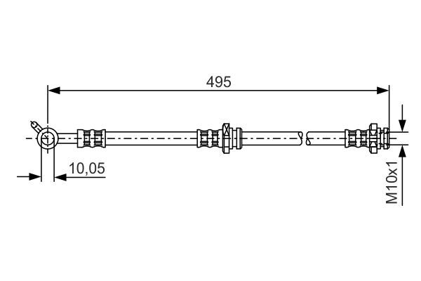 XTRAIL 97-00 FREN HORTUMU 46210 8H510 BOSCH