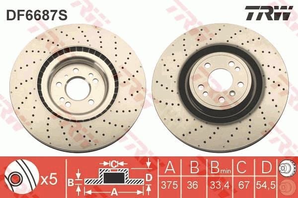 MERCEDES-BENZ W166-292 13-17 FREN DISKI ÖN A1664210912 TRW 2'li Paket