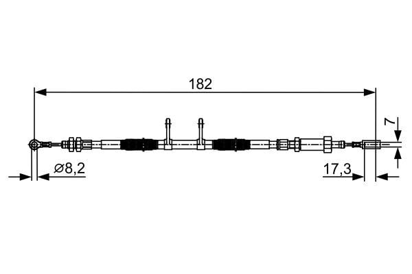 FIAT DUCATO III-BOXER III-JUMPER III 06- EL FREN TELI ÖN 1341023080 CAVO