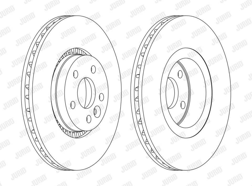 BMW GALAXY/S60/S80/V60/V70/FREELANDER 2 06- FREN DISKI ÖN LR000470 JURID 2'li Paket