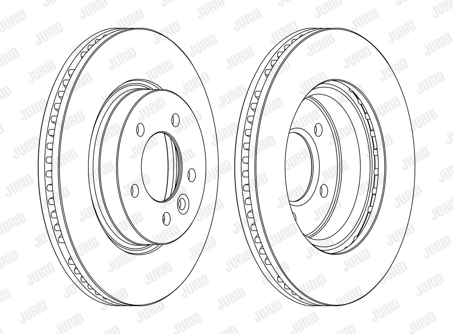 BMW LAND ROVER RANGE ROVER DISCOVERY III-IV SPORT 04-13 FREN DISKI ÖN SDB000604 JURID 2'li Paket