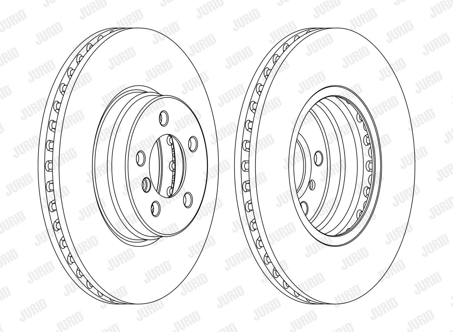 BMW LAND ROVER RANGE ROVER III 02-12 FREN DISKI ÖN SDB500182 JURID 2'li Paket