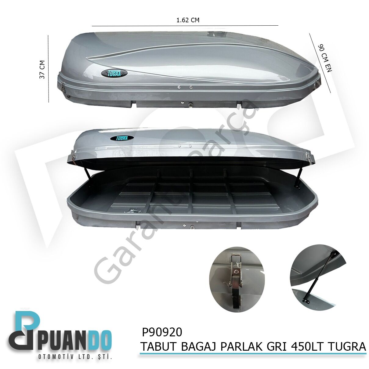 Tabut Bagaj Soft Parlak Gri 400Lt Tugra