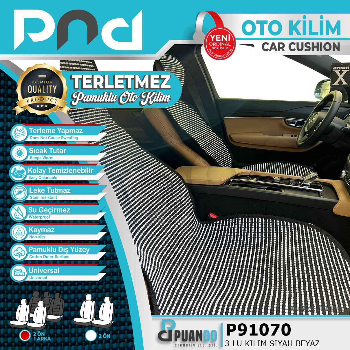 3 LU KILIM SIYAH BEYAZ