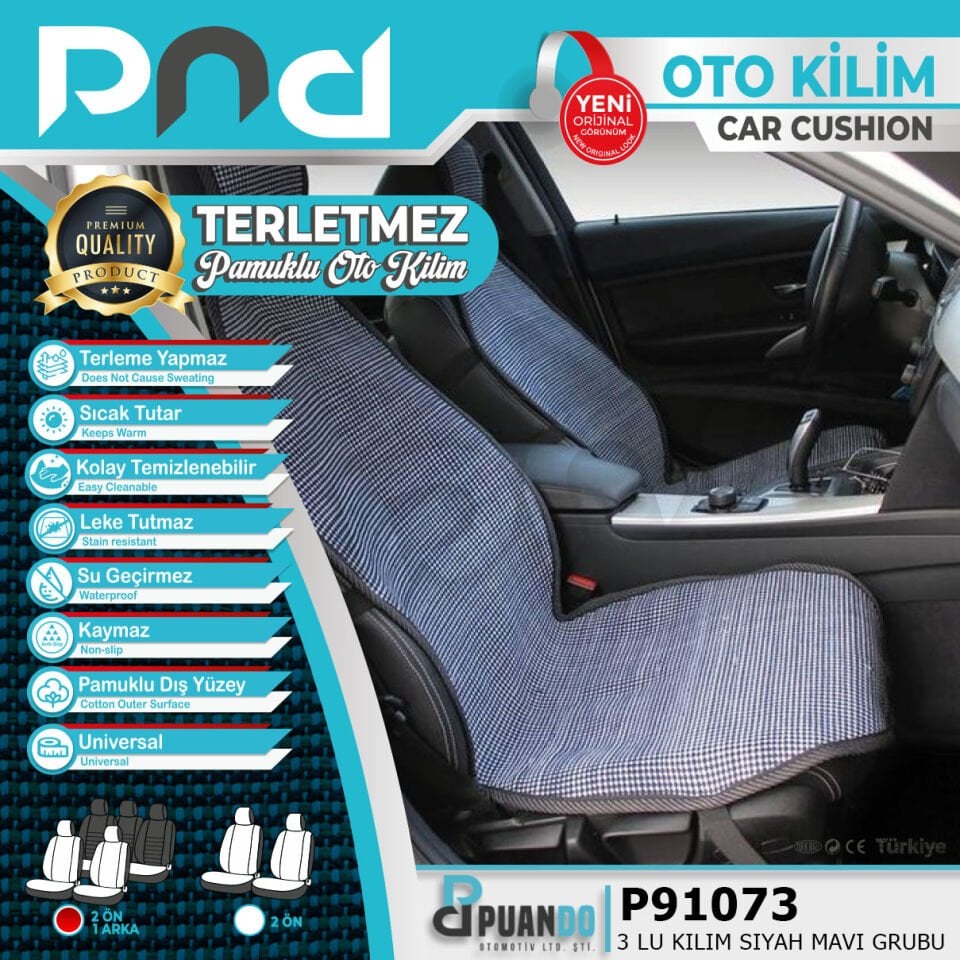 3 LU KILIM SIYAH MAVI GRUBU