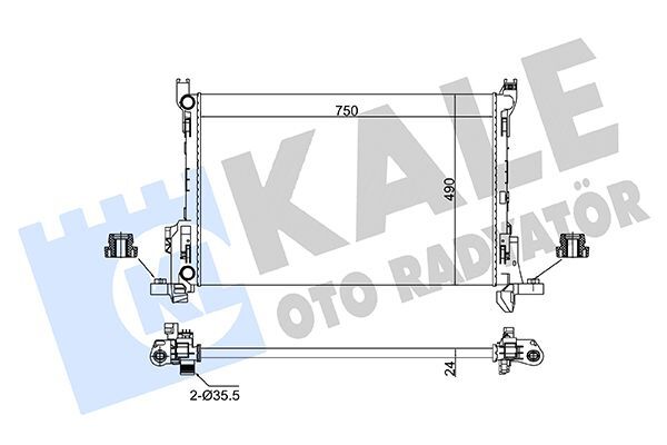 RENAULT TRAFIC III 14- SU RADYATÖRÜ 214104344R KALE