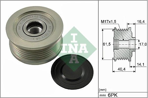 FIAT STILO-BRAVO-MAREA-ASTRA H 96- ALTERNATÖR KASNAGI 73503235 INA