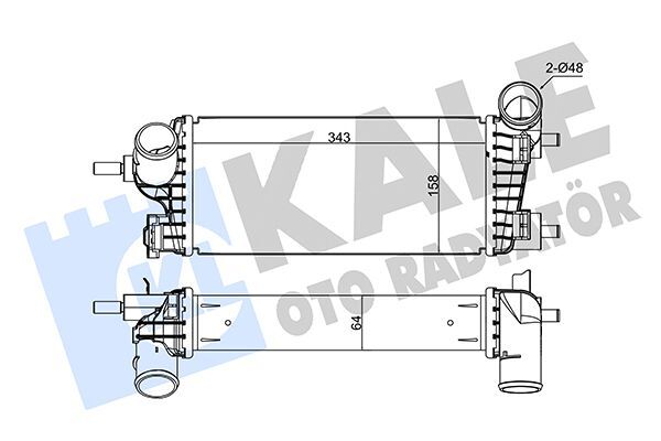 FORD FOCUS/FIESTA 11- TURBO RADYATÖRÜ CV61 9L440 VD KALE