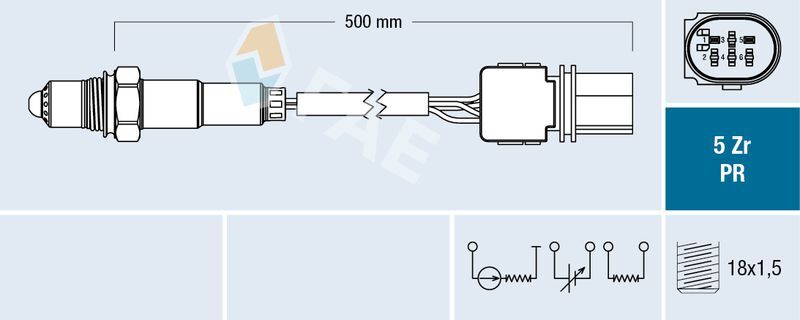 AUDI A4-A5-A6-Q5 08- OKSIJEN SENSÖRÜ 03L906262 FAE