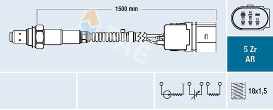 VOLKSWAGEN GOLF4-BORA-A3-TOLEDO 01-04 OKSIJEN SENSÖRÜ 06A906262AF FAE