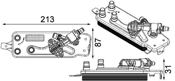 BMW F06-F07-F10-F11-F18-6F12-F13-F01-F02-F04 10-17 SANZUMAN YAG SOGUTUCU 17217638678 BSG