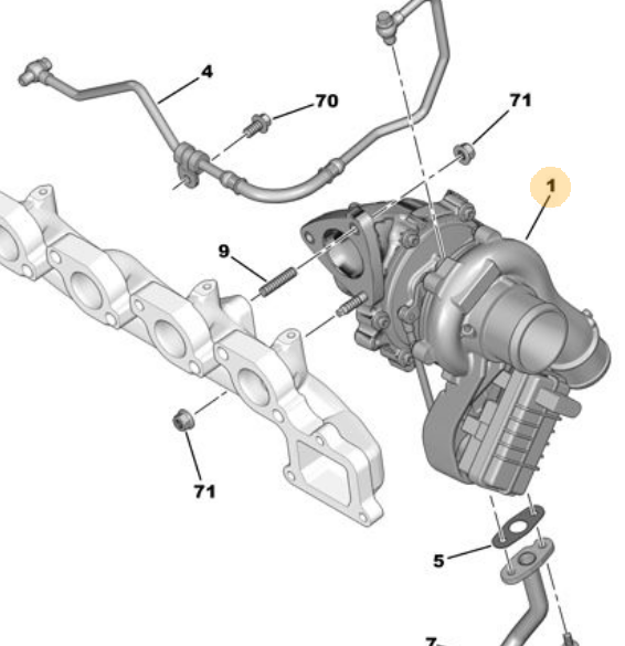 PEUGEOT DUCATO III / BOXER III / JUMPER III/ TRANSIT V347 11- TURBO SARJ 9802446680 M.MARELLI
