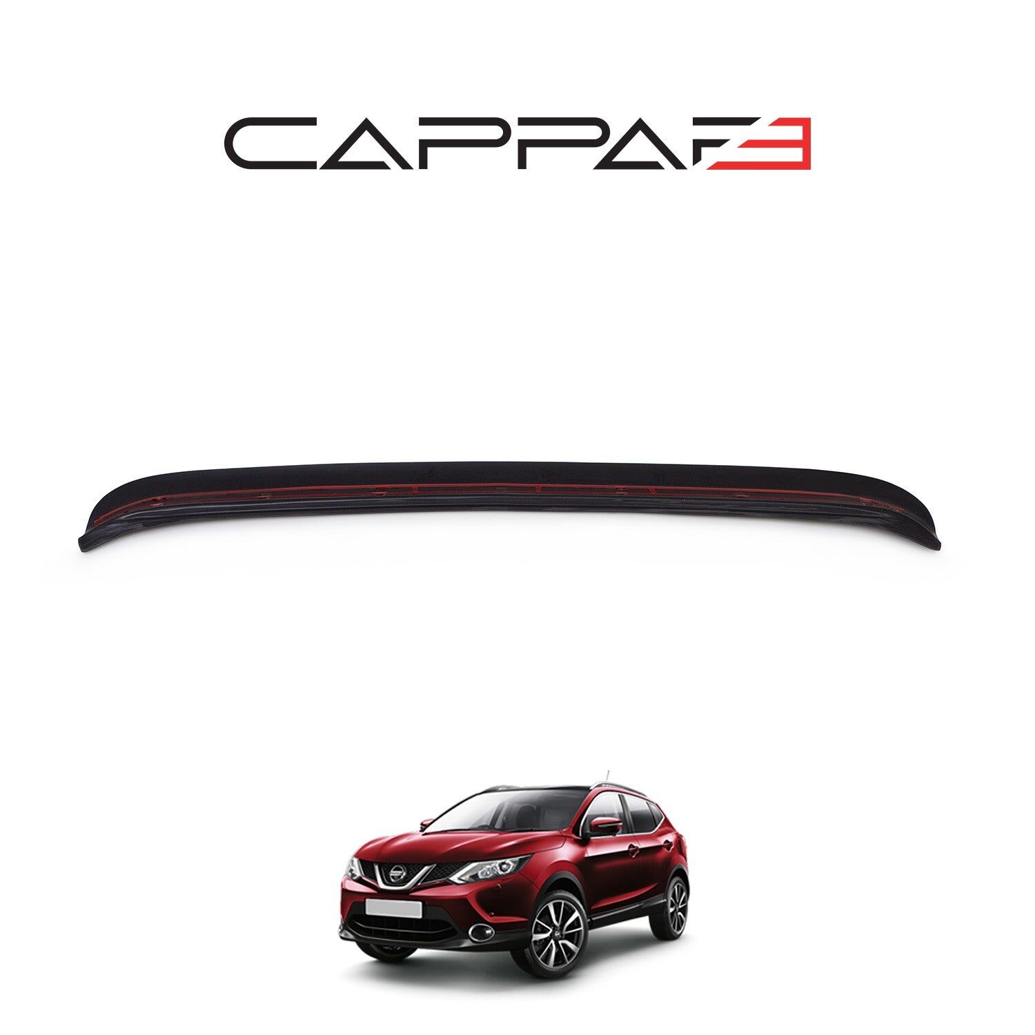 Nissan Qashqai 2014-2016 Yıl Aralığı Uyumlu Arka Tampon Eşiği Parlak