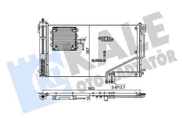 MERCEDES-BENZ W203-209 2000-2006 KLIMA RADYATÖRÜ A2035001354 KALE