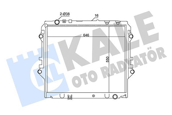 TOYOTA HILUX (GUN135, GUN125) 15- SU RADYATÖRÜ 16400-0L431 KALE