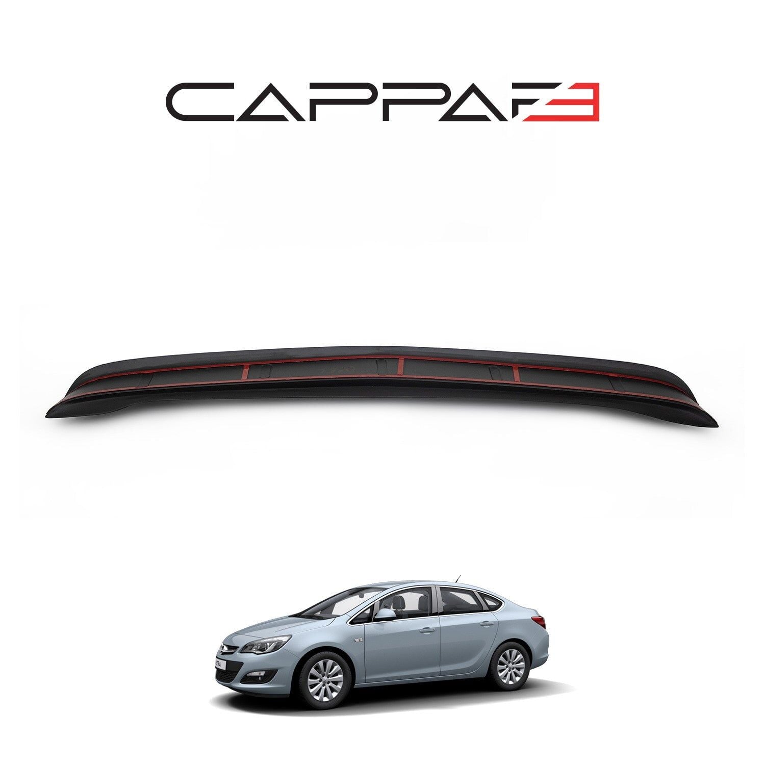 Opel Astra J Sedan 2012-2018 Yıl Aralığı Uyumlu Arka Tampon Eşiği Mat