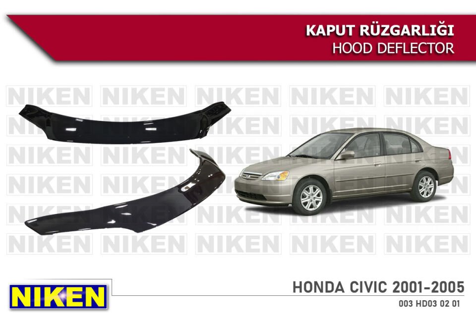 HONDA CIVIC 2001-2005 KAPUT RÜZGARLIĞI ECO