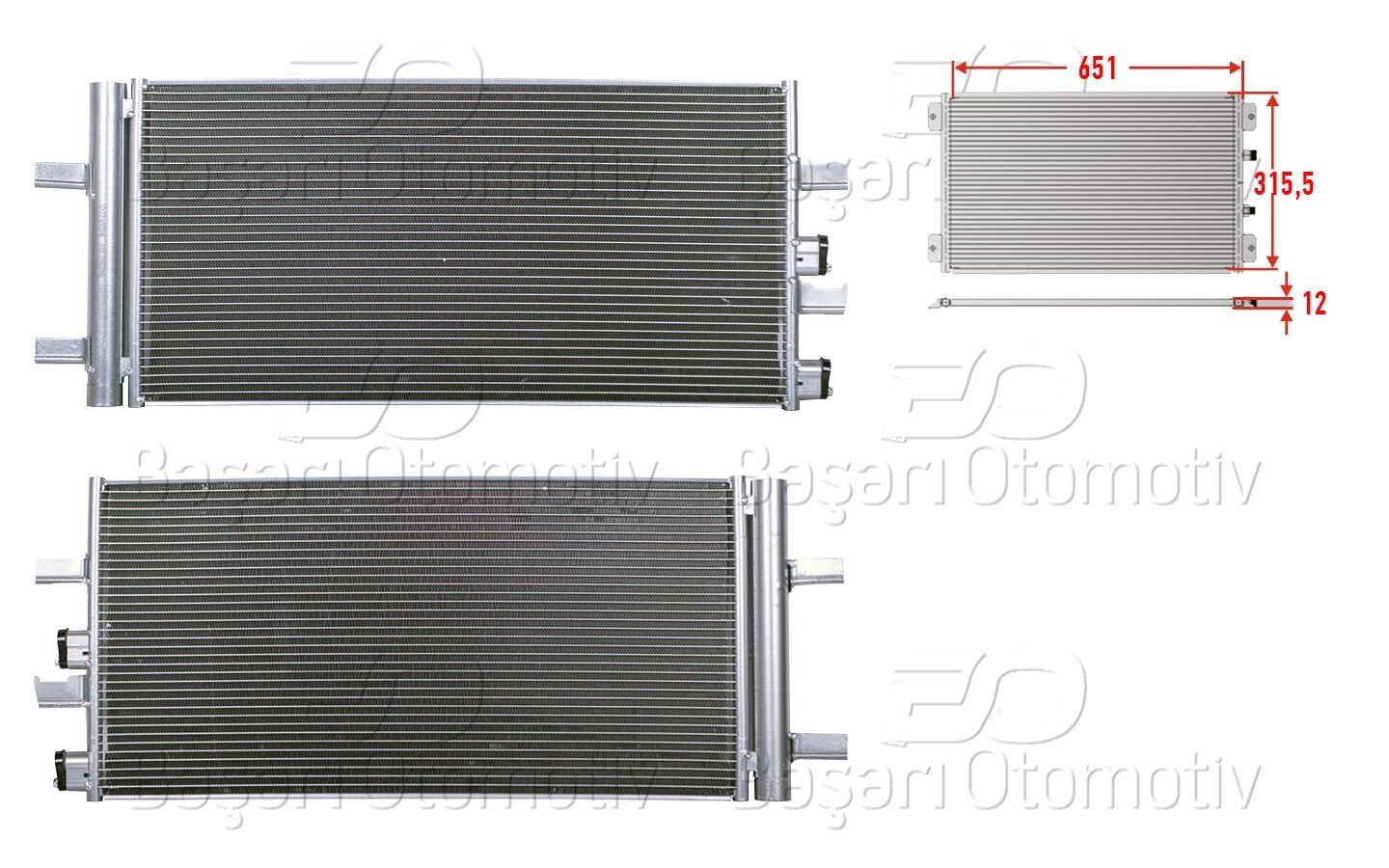 BMW 1F40-2F45-F46-X1 F48-X1 X2 F39-MINI F60 14-19 KLIMA RADYATÖRÜ 64539271207 BSG
