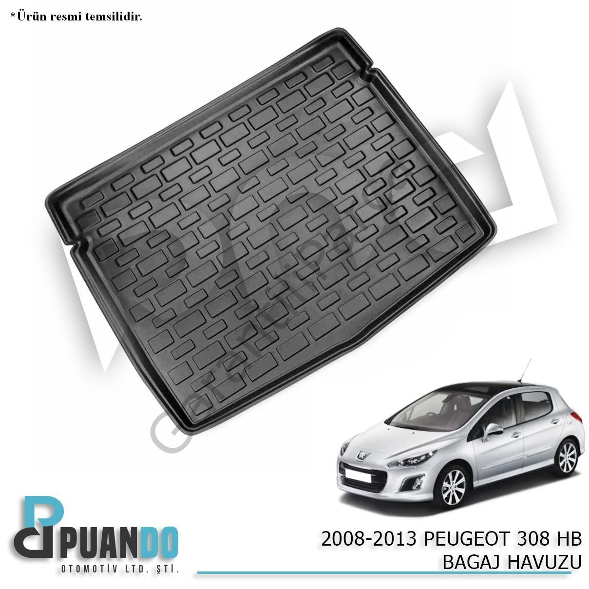 2008-2013 PEUGEOT 308 HB BAGAJ HAVUZU