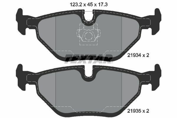 BMW E36-E46 99-05 FREN BALATASI ARKA 34216778168 TEXTAR