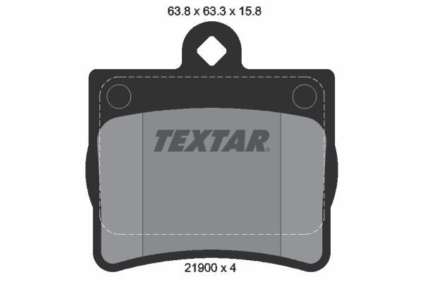 MERCEDES-BENZ W202 97-00 FREN BALATASI ARKA A0024205120 TEXTAR