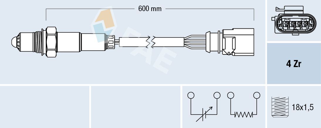VOLKSWAGEN GOLF7-JETTA-POLO-A3-LEON 13- OKSIJEN SENSÖRÜ 04E906262 FAE