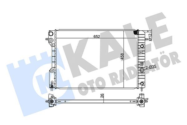 OPEL OMEGA B 94-03 SU RADYATÖRÜ 6302007 KALE
