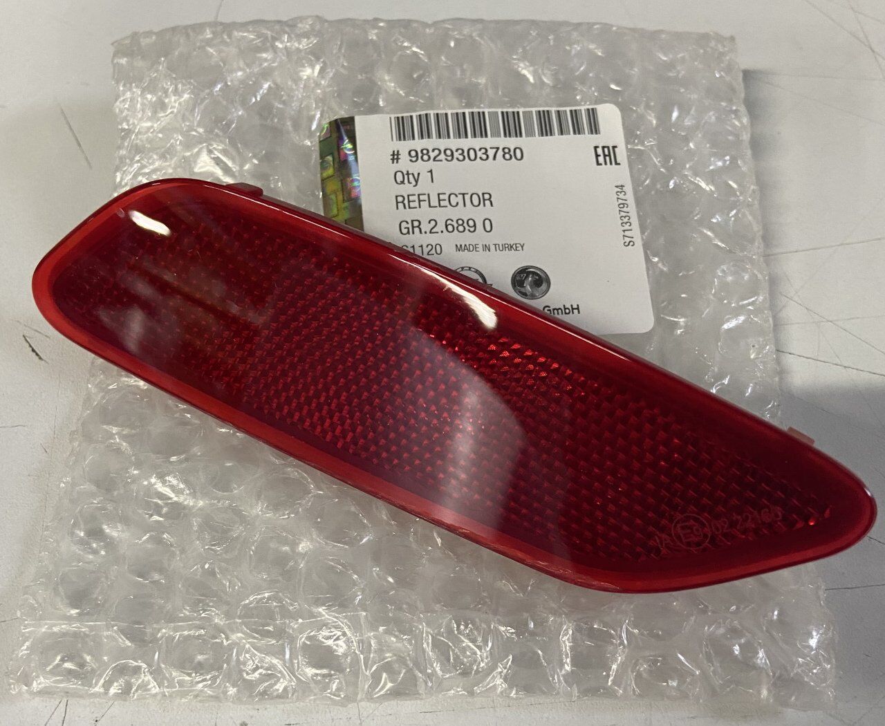 OPEL CORSA F 20- TAMPON REFLEKTÖRÜ ARKA SAG OE-OPEL