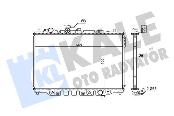 MAZDA 626 (GD) 89-91 SU RADYATÖRÜ FE4K-15-200B KALE