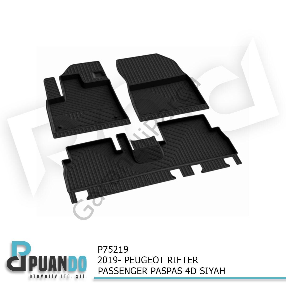 2019- PEUGEOT RIFTER PASSENGER PASPAS 4D SIYAH