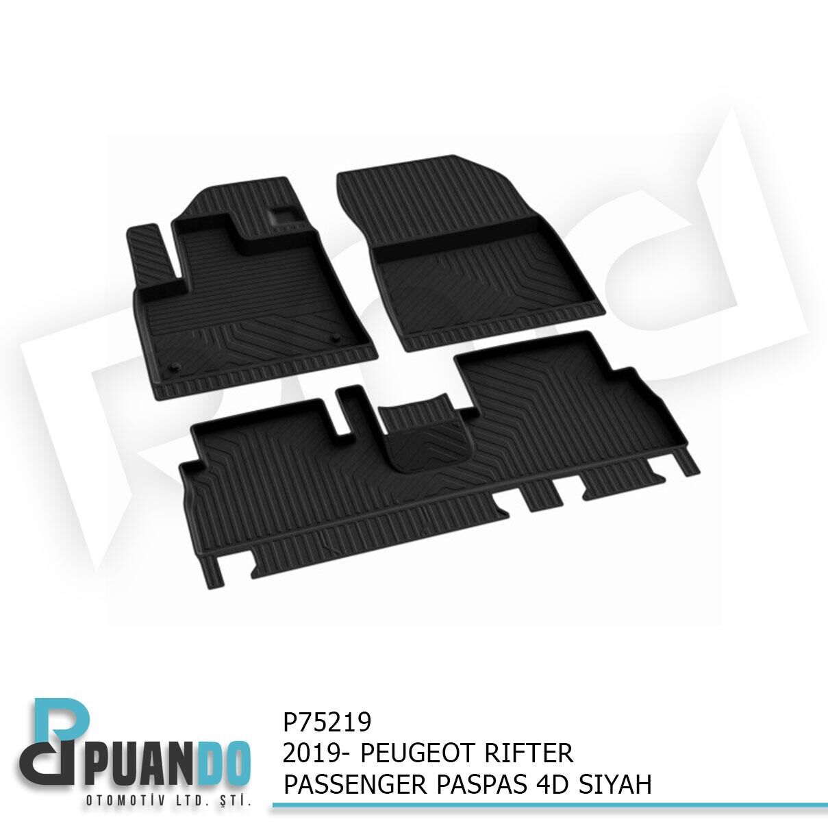 2019- PEUGEOT RIFTER PASSENGER PASPAS 4D SIYAH