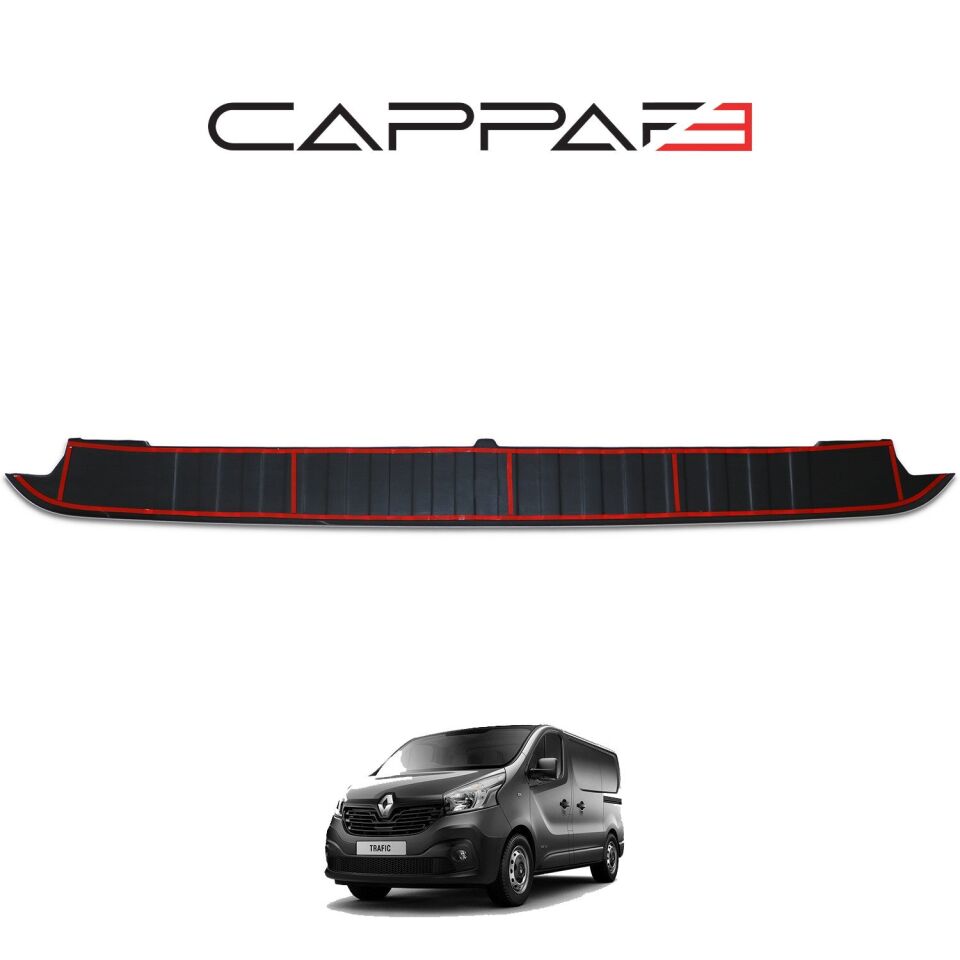 Renault Trafic 2014-2019 Yıl Aralığı Uyumlu Arka Tampon Eşiği Parlak