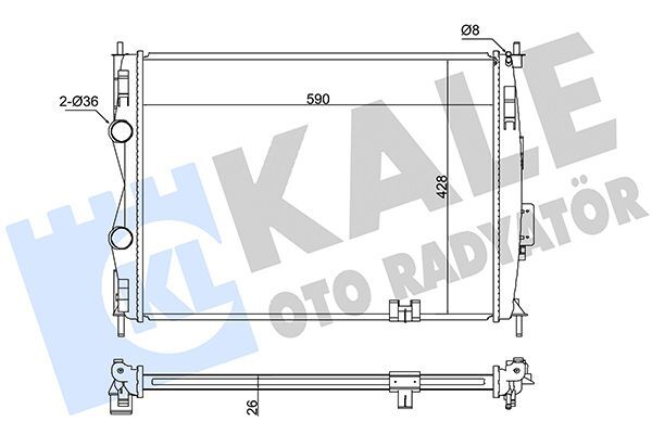 NISSAN QASHQAI (J10) 07-08 SU RADYATÖRÜ 21400-JD900 KALE
