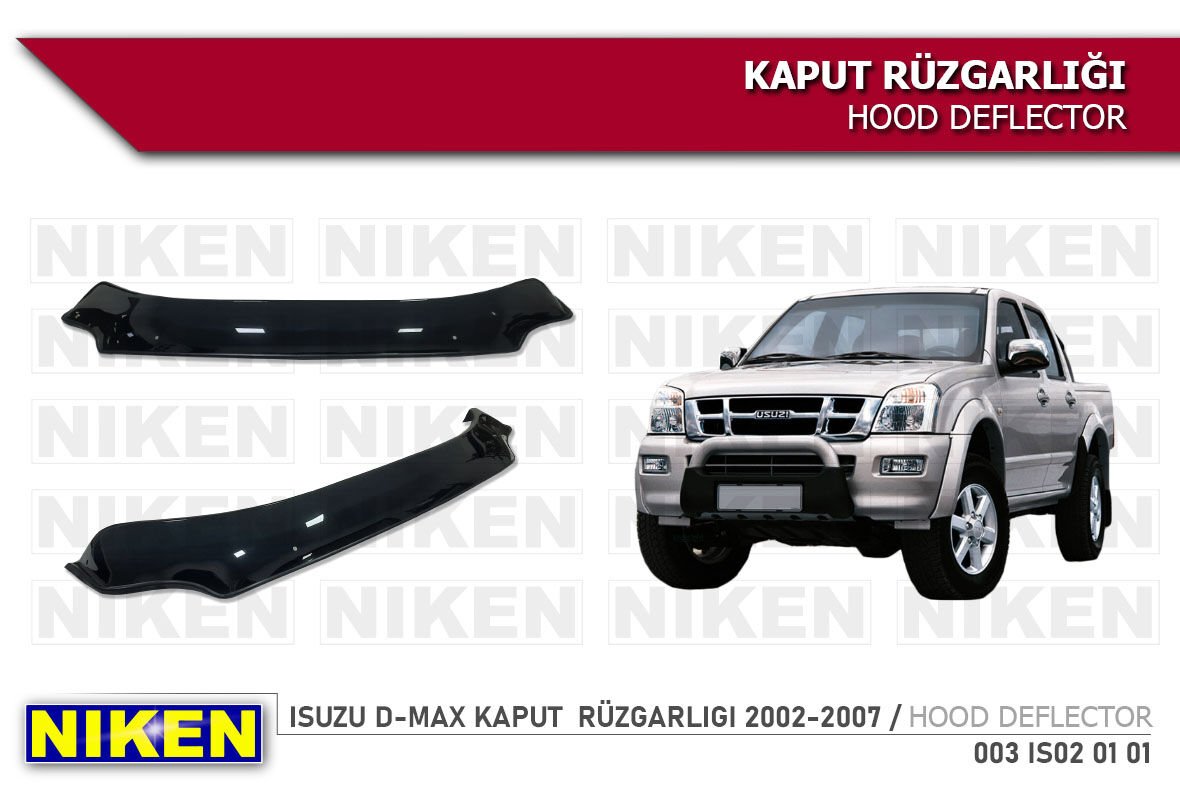 ISUZU D-MAX KAPUT RÜZGARLIGI 2002-2007