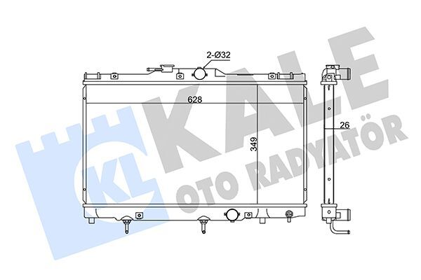 TOYOTA COROLLA (E11) 00-01 SU RADYATÖRÜ 16400-0D070 KALE