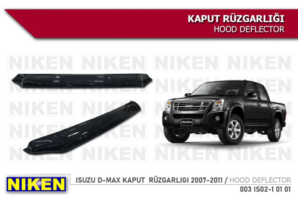 ISUZU D-MAX KAPUT RÜZGARLIGI 2007-2011
