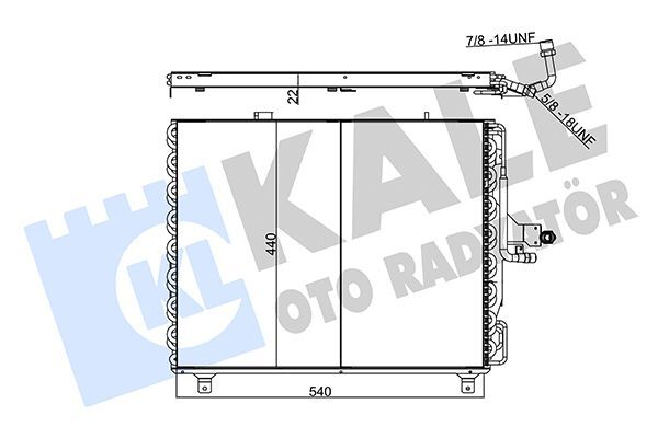 MERCEDES-BENZ 124 1990-1995 KLIMA RADYATÖRÜ A1248301670 KALE