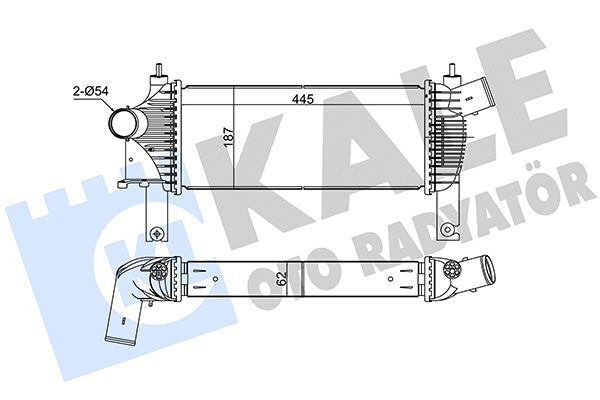 NISSAN NAVARA (D40) : PATHFINDER (R51) 2.5 DCI 05-09 05-15 TURBO RADYATÖRÜ 14461-EB360 KALE