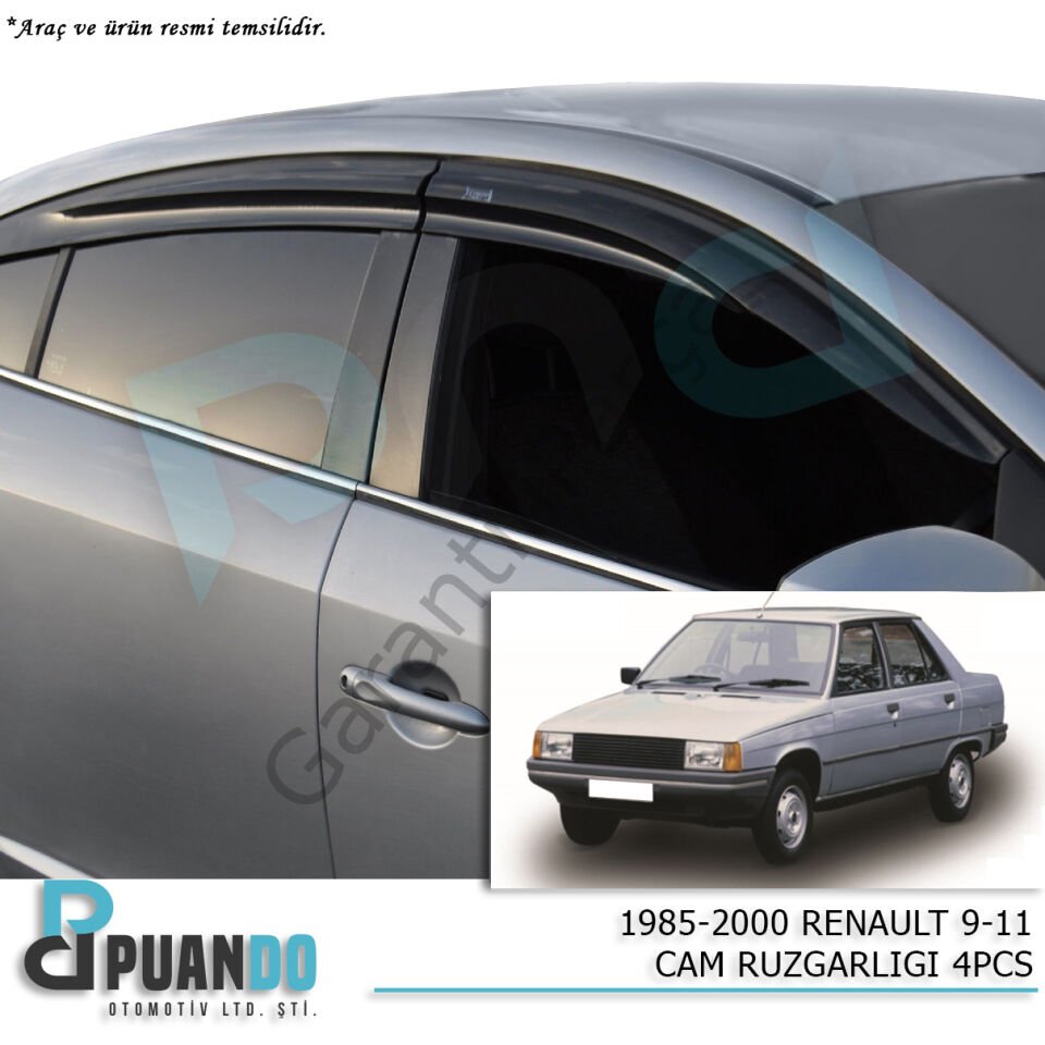 RENAULT Clio 4 HB Cam Rüzgarlığı 4PCS 2013+